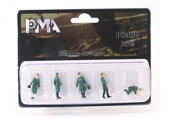 WWII German Officer & Staff PMA 1:72 painted figures P0408