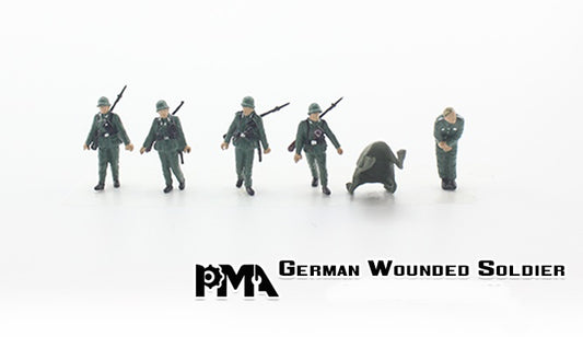 German wounded Soldier PMA 1:72 painted figures P0409