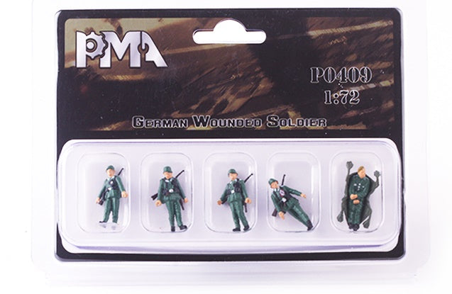German wounded Soldier PMA 1:72 painted figures P0409