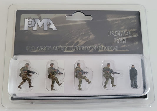 U.S. Army and Middle Easterner Set PMA 1:72 painted figures P0414