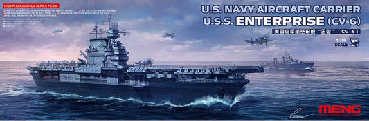 USN Aircraft Carrier ENTERPRISE CV-6 MENG 1/700 plastic kit PS-005