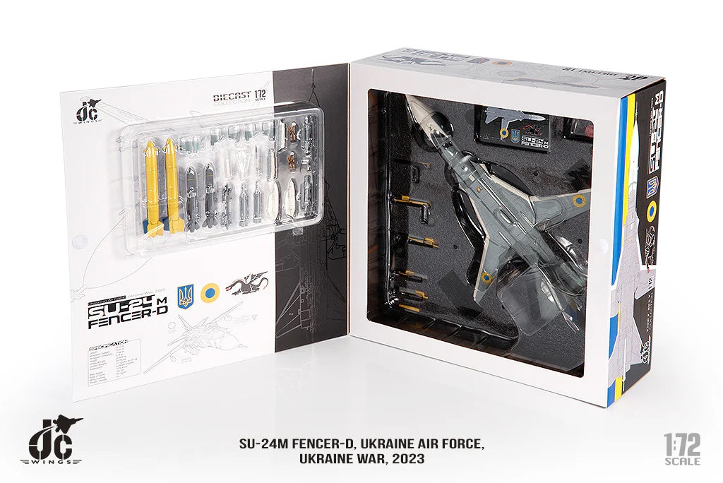 Sukhoi Su-24M Fencer-D Ukrainian AF JC Wings 1/72 die-cast 72-SU24-001