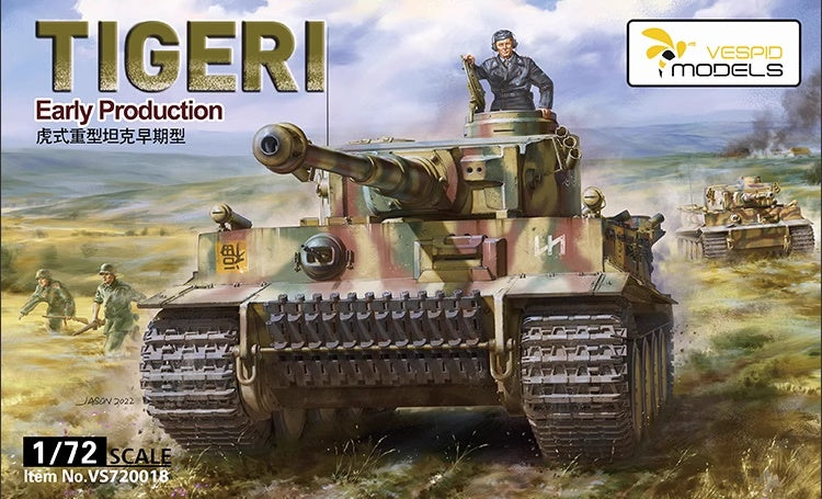 TIGER I Early Production Vespid Models 1:72 plastic kit VS720018