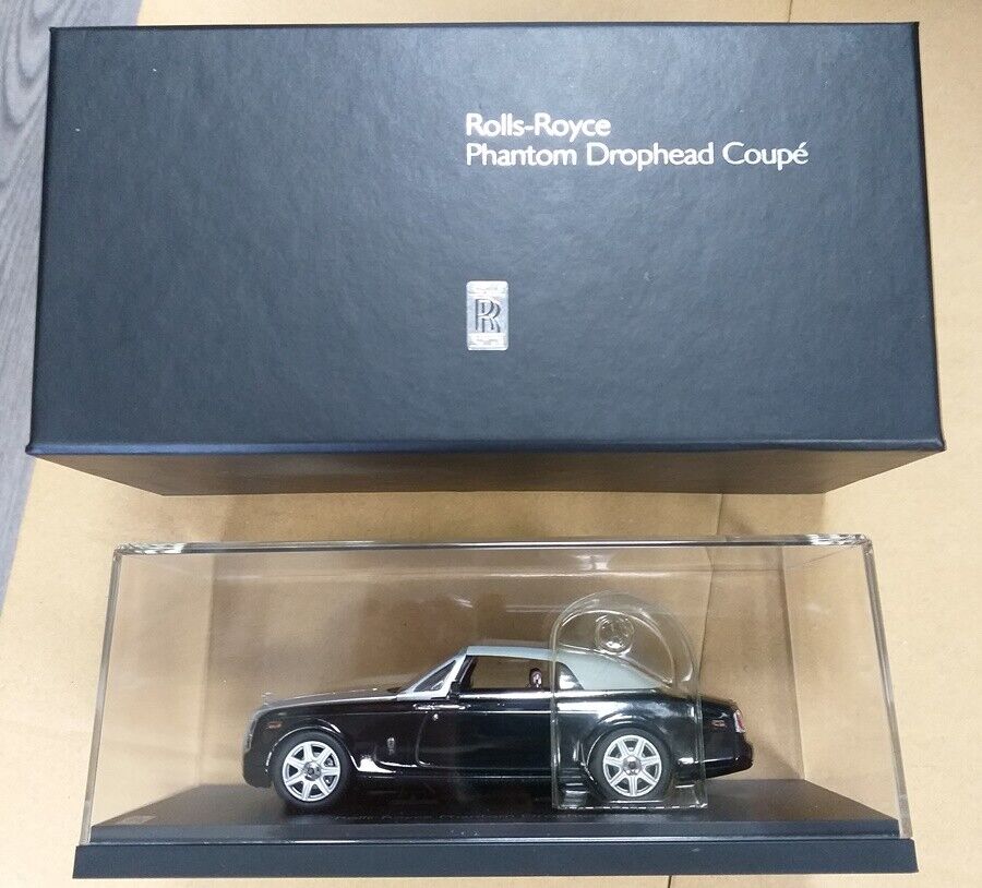 05532BKU Rolls Royce Phantom Drophead Coupe Black Kyosho 1:43 die-cast model