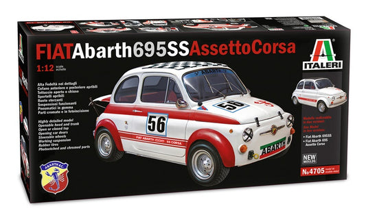 FIAT Abarth 695SS/Assetto Corsa ITALERI 1:12 plastic kit 4705