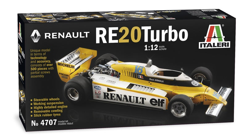 RENAULT RE 20 Turbo ITALERI 1:12 plastic kit 4707