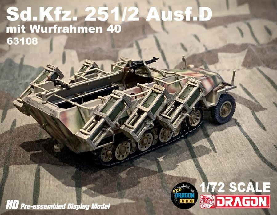 Sd.Kfz. 251/2 Ausf.D mit Wurfrahmen 40 DRAGON ARMOR 1:72 63108