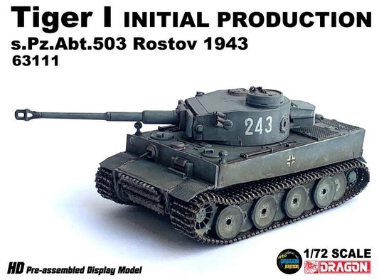 Tiger I INITIAL PRODUCTION s.Pz.Abt.503 Rostov 1943 DRAGON ARMOR 1/72 63111
