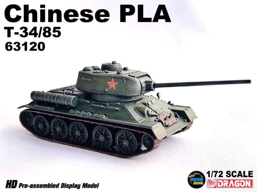 Chinese PLA T-34/85 Dragon Armor 1/72 63120