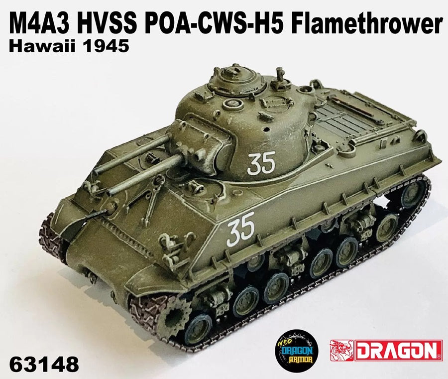 M4A3 HVSS POA-CWS-H5 Flamethrower Hawaii 1945 DRAGON ARMOR 1:72 63148