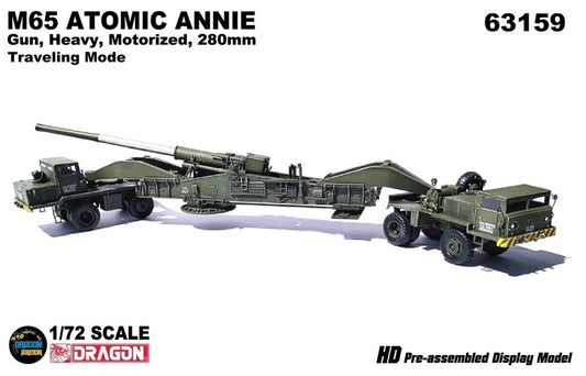 M65 ATOMIC ANNIE 280mm Motorized Heavy Gun (Traveling Mode) Dragon Armor 1/72 63159