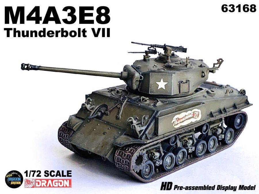 M4A3E8 Thunderbolt VII Commander of 37th Tank Battalion DRAGON ARMOR 1:72 63168