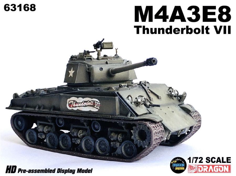 M4A3E8 Thunderbolt VII Commander of 37th Tank Battalion DRAGON ARMOR 1:72 63168
