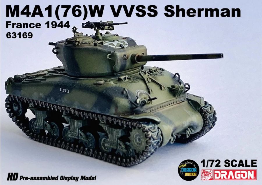 M4A1(76)W VVSS Sherman France 1944 DRAGON ARMOR 1:72 63169
