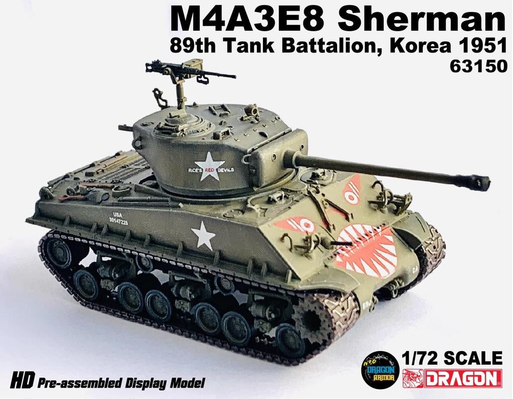 M4A3E8 Sherman "Tiger Face" Collection Bundle Set (5 tanks) DRAGON ARMOR 1/72 63170